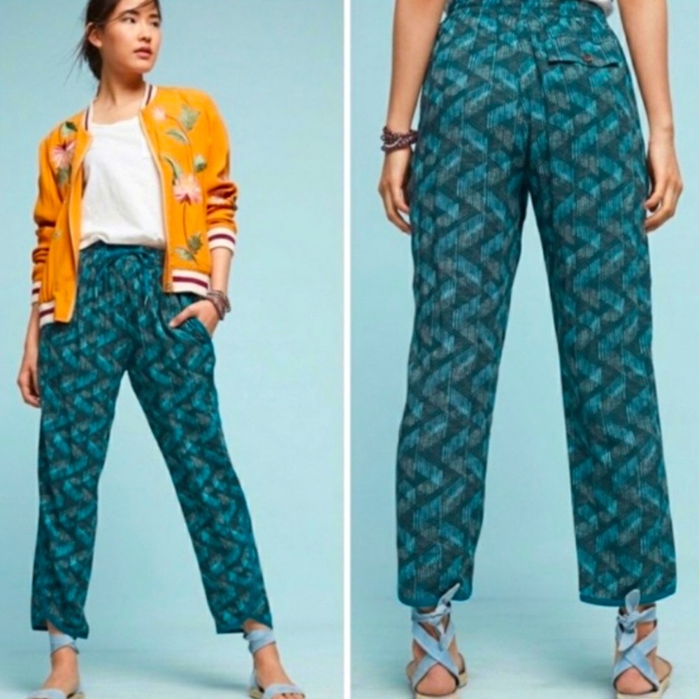 Anthropologie Hei-Hei Byrd Pull On Tapered Pants
